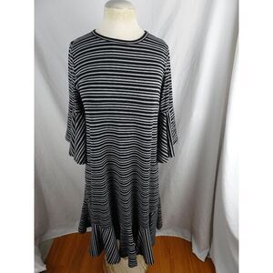 LulaRoe Women Black & Grey Dress Size M